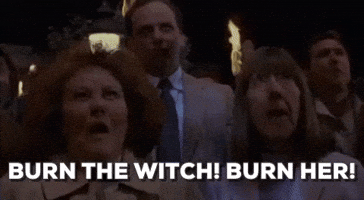 burn the witch halloween GIF