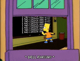 bart simpson chalkboard scene GIF
